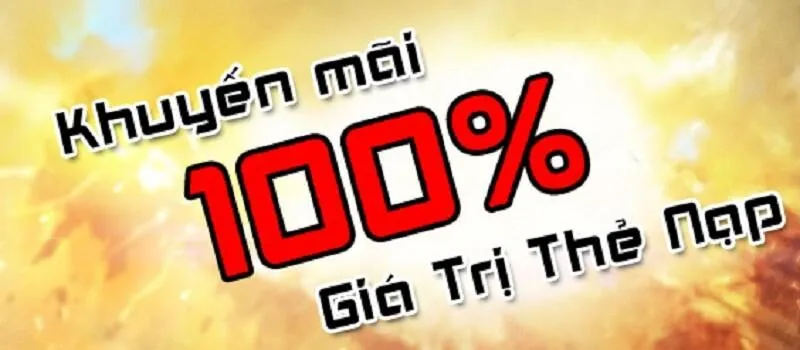 Khuyến mãi dành cho tân thủ khi nạp tiền lần đầu